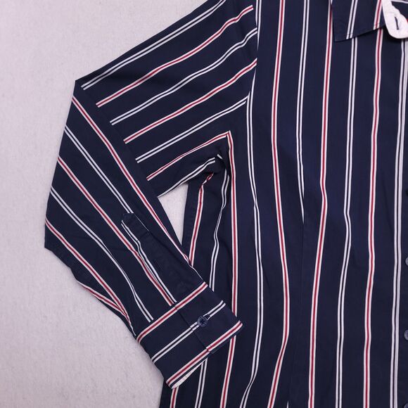 Brooks Brothers Casual Striped Long Sleeve Button Up Shirt Mens Size 12 Blue - Picture 4 of 10